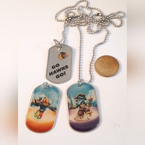 Go Hawks Dog Tag Necklace